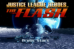 Justice League Heroes : The Flash — Title screen