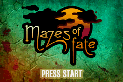 Mazes of Fate — Title screen
