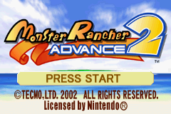 Monster Rancher Advance 2 — Title screen