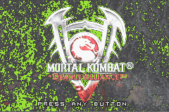 Mortal Kombat : Deadly Alliance — Title screen