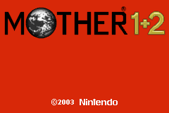 Mother 1+2 (Trans.) — Title screen