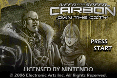 Need for Speed Carbon : Own the City — Title screen