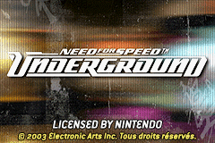 Need for Speed : Underground — Title screen