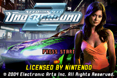 Need for Speed : Underground 2 — Title screen