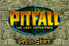 Pitfall : The Lost Expedition — Title screen