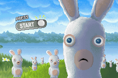 Rayman: Raving Rabbids — Title screen