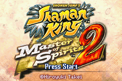 Shaman King : Master of Spirits 2 — Title screen