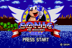 Sonic The Hedgehog : Genesis — Title screen