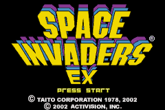 Space Invaders — Title screen