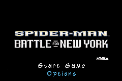 Spider-Man : Battle for New York — Title screen