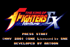 The King of Fighters EX : Neo Blood — Title screen