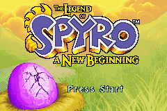 The Legend of Spyro : A New Beginning — Title screen