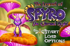 The Legend of Spyro : The Eternal Night — Title screen