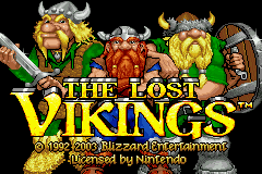 The Lost Vikings — Title screen