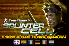 Tom Clancy's Splinter Cell : Pandora Tomorrow — Title screen