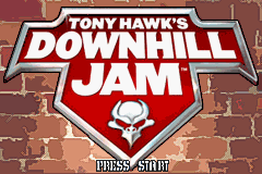 Tony Hawk's Downhill Jam — Title screen