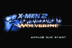 X2 : Wolverine's Revenge — Title screen