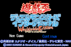 Yu-Gi-Oh! Worldwide Edition: Stairway to the Destined Duel — Title screen