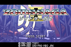 Zoids Legacy — Title screen