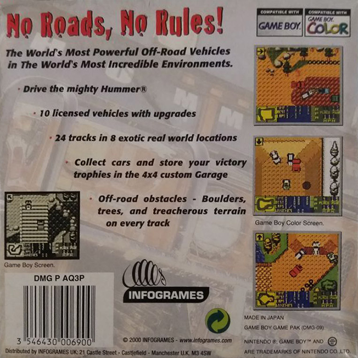 4x4 World Trophy — Box back