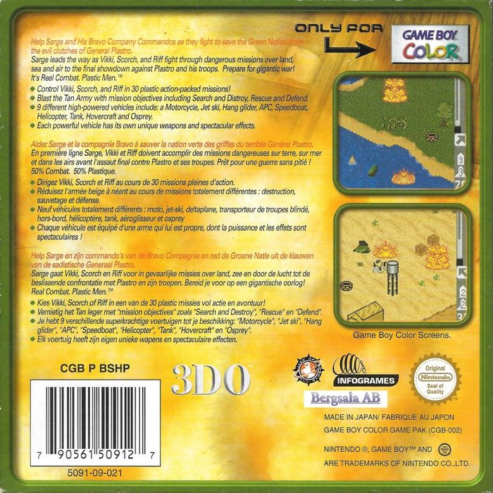 Army Men : Sarge's Heroes 2 — Box back