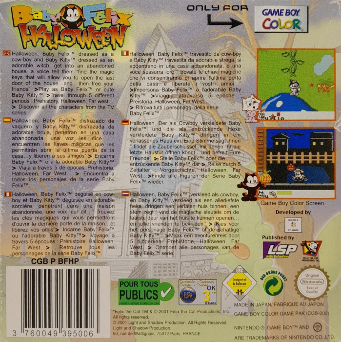 Baby Felix : Halloween — Box back