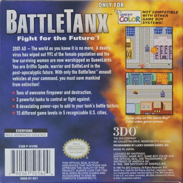 BattleTanx — Box back