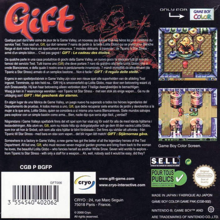 Gift — Box back