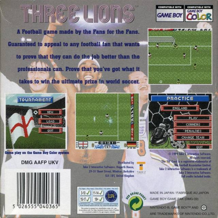 Golden Goal — Box back