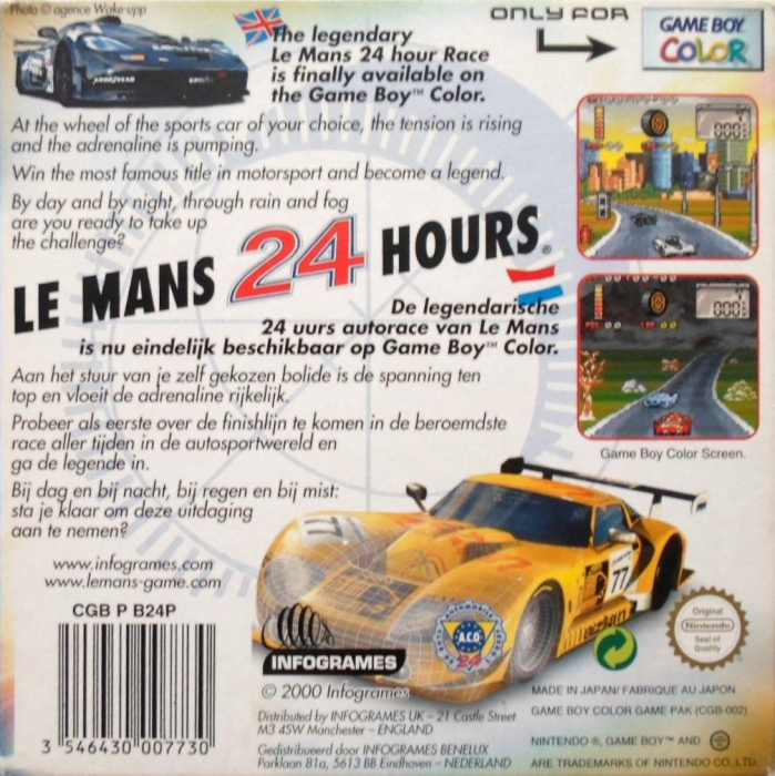 Le Mans 24 Hours — Box back