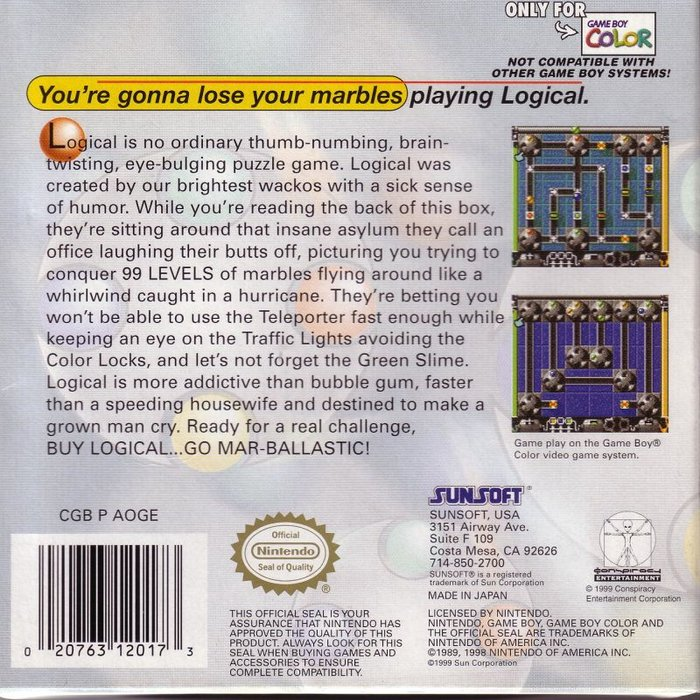 Logical — Box back