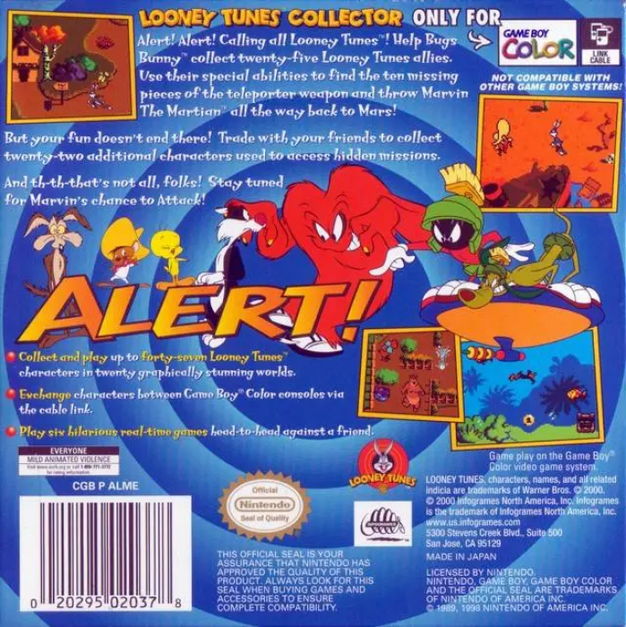 Looney Tunes Collector : Martian Alert! — Box back