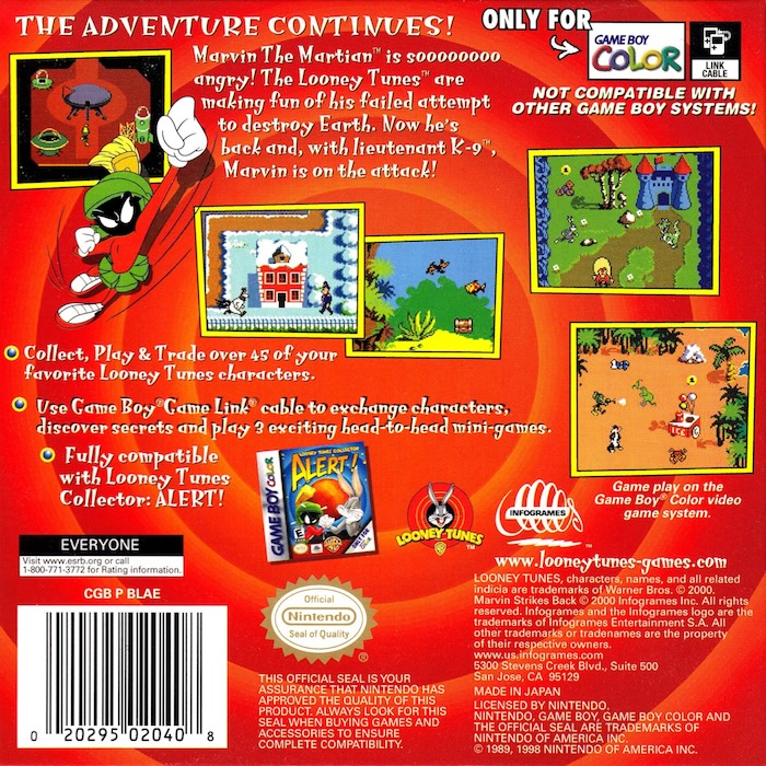 Looney Tunes Collector : Martian Revenge! — Box back