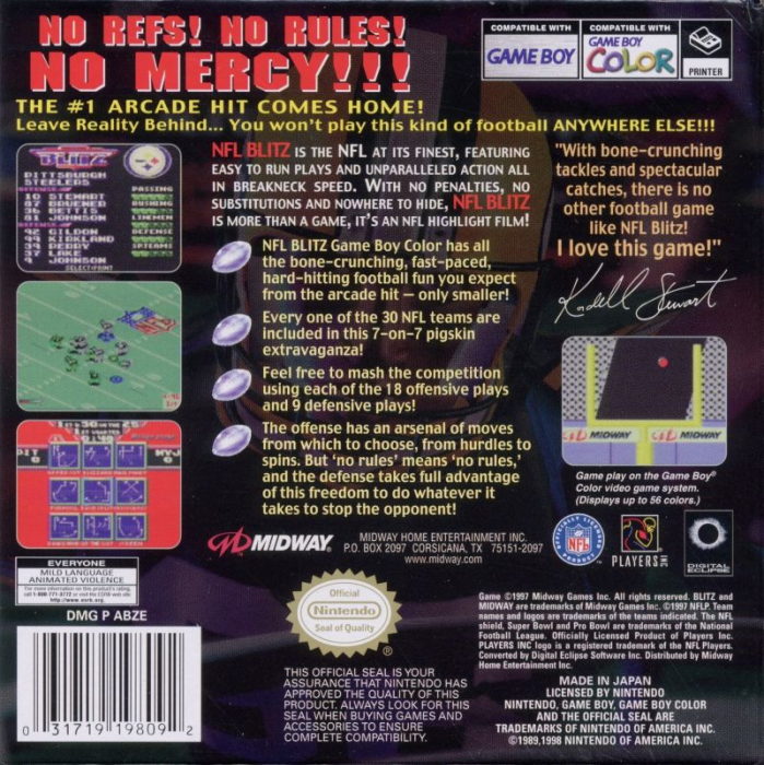 NFL Blitz 2000 — Box back