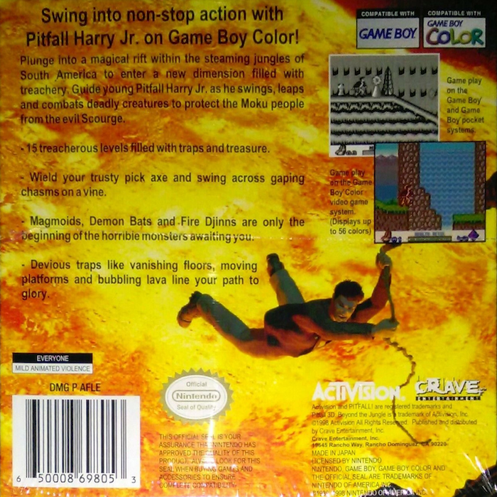 Pitfall - Beyond the Jungle — Box back