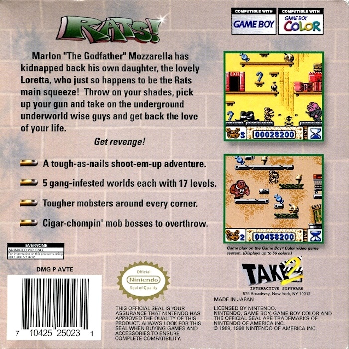 Rats! — Box back