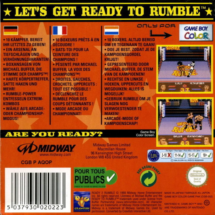Ready 2 Rumble Boxing — Box back
