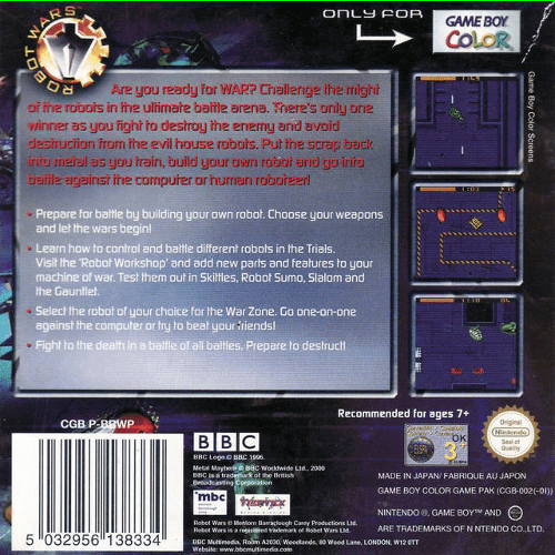 Robot Wars : Metal Mayhem — Box back