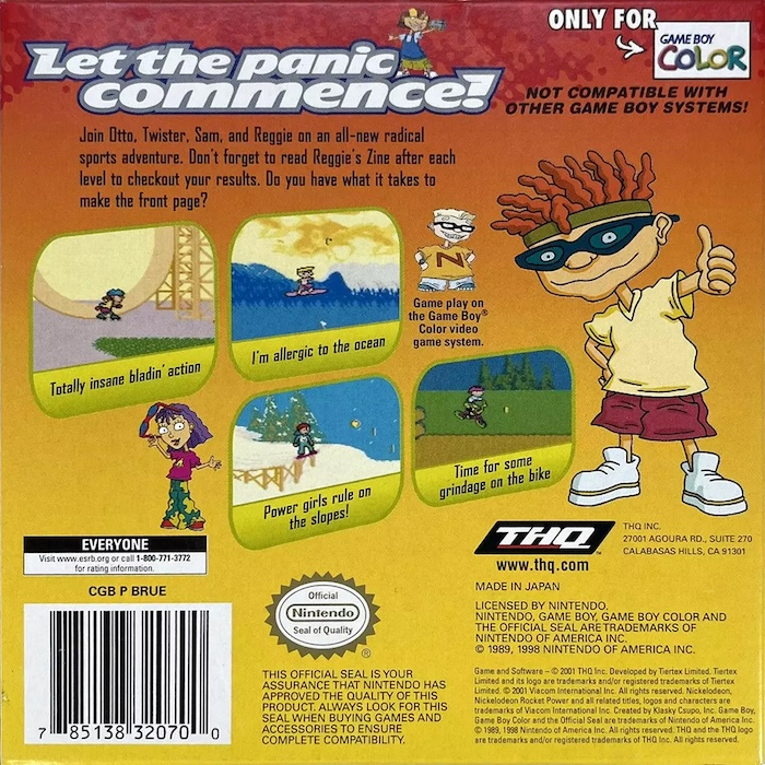 Rocket Power : Gettin' Air — Box back