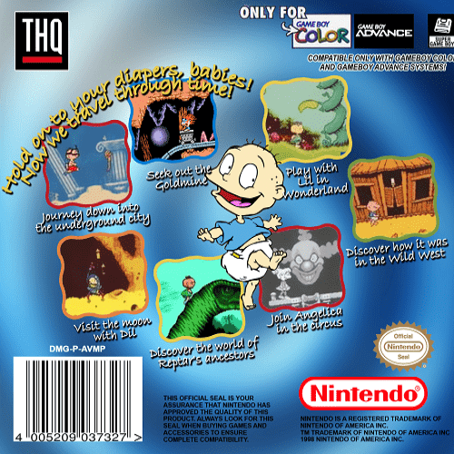 Rugrats: Time Travelers — Box back
