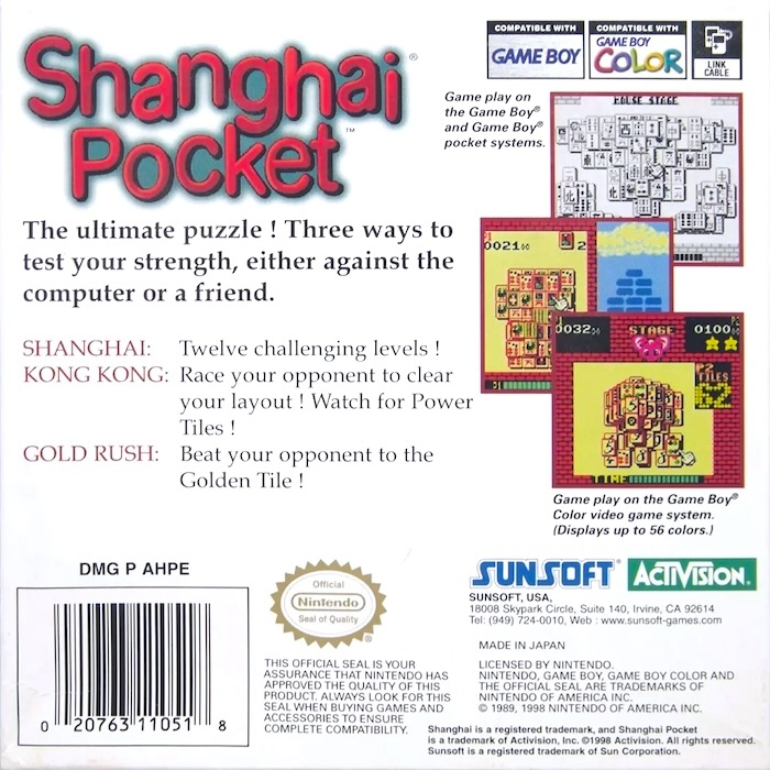 Shanghai Pocket — Box back