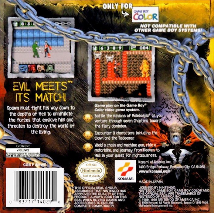 Spawn — Box back