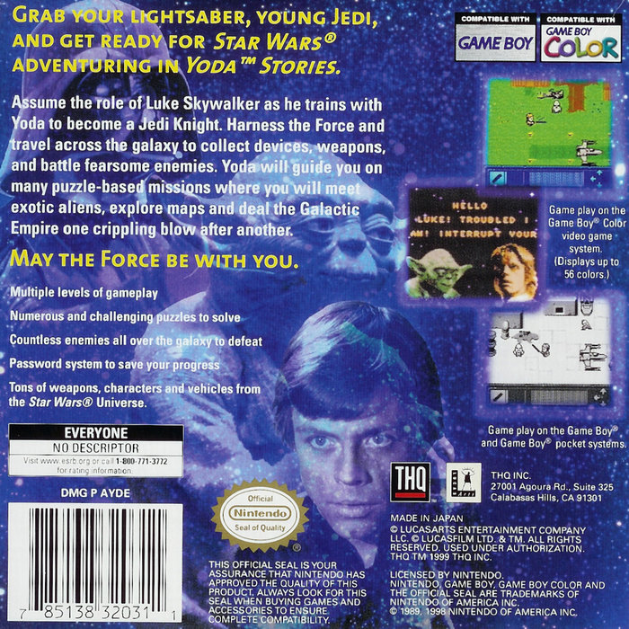 Star Wars : Yoda Stories — Box back