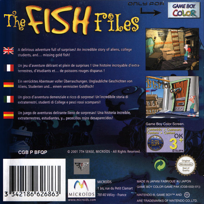 The Fish Files — Box back