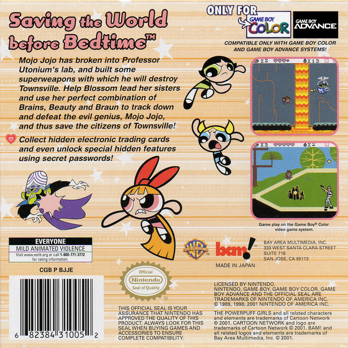 The Powerpuff Girls: Bad Mojo Jojo — Box back