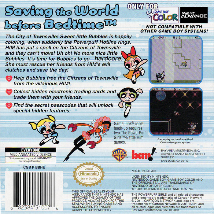 The Powerpuff Girls: Battle Him — Box back