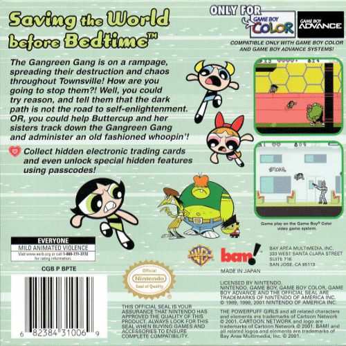 The Powerpuff Girls: Paint the Townsville Green — Box back