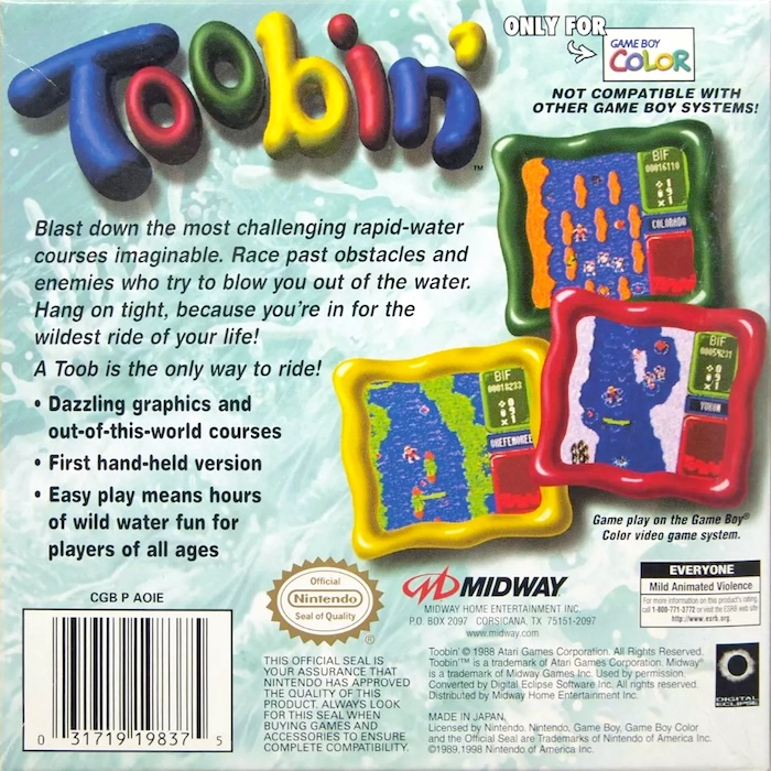 Toobin' — Box back