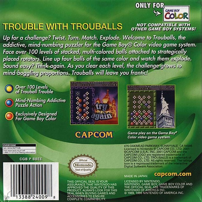 Trouballs — Box back
