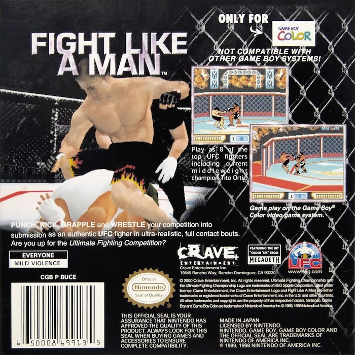 Ultimate Fighting Championship — Box back
